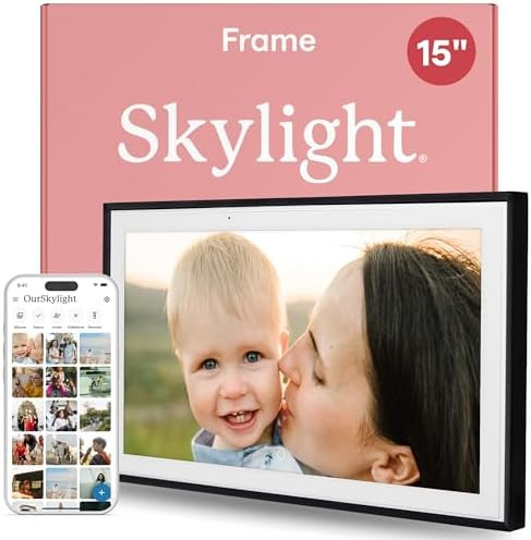 Skylight Digital Picture Frame: 15 Inch WiFi Enabled with Load from Phone Capability, Touch Scree... | Amazon (US)