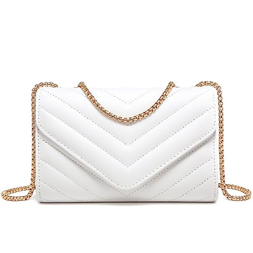 Dasein Women Small Quilted Crossbody Bags Stylish Designer Evening Bag Clutch Purses and Handbags... | Amazon (US)