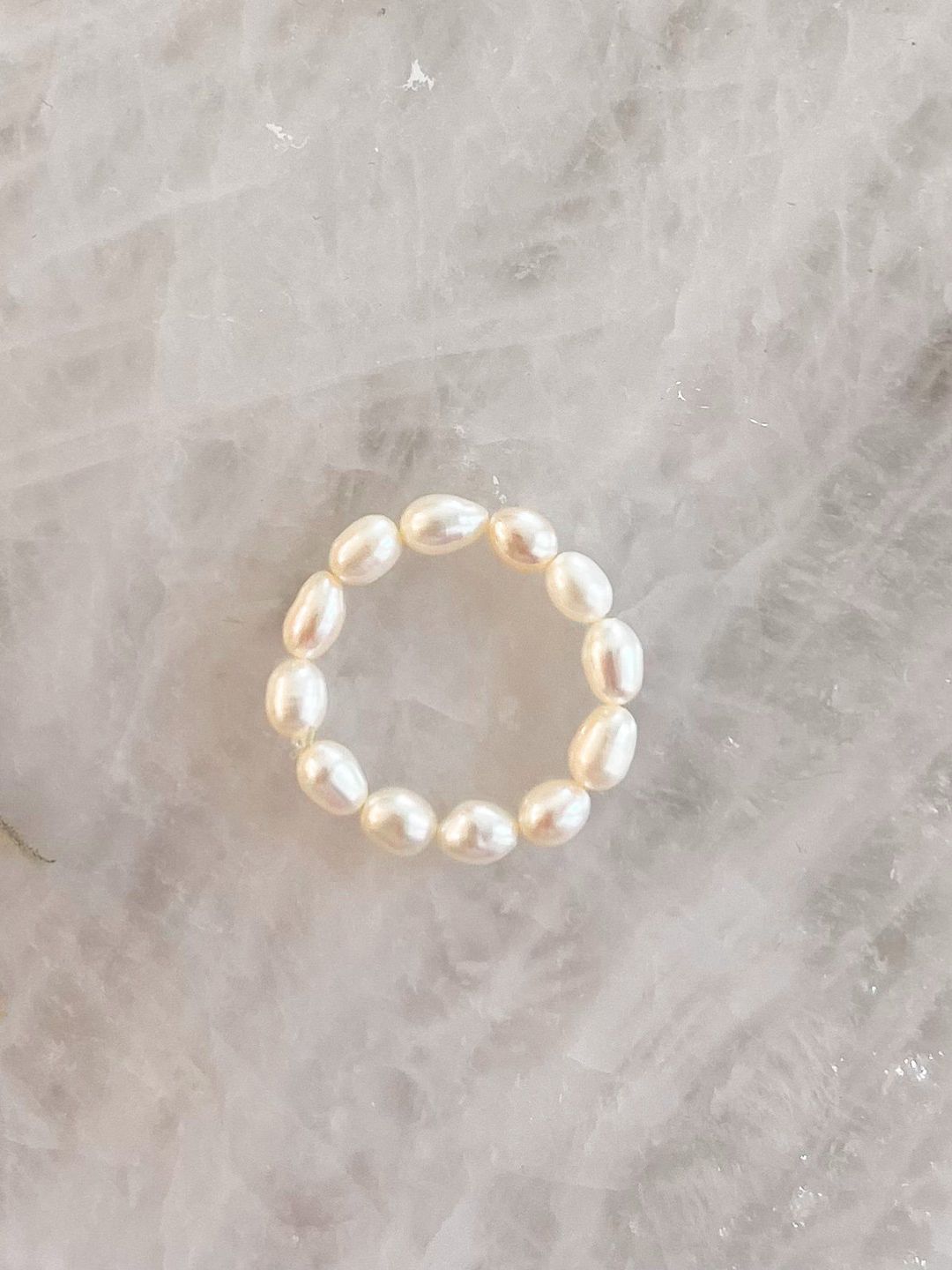 Fresh Water Pearl Beaded Ring  4x5mm off Oval Freshwater - Etsy | Etsy (US)