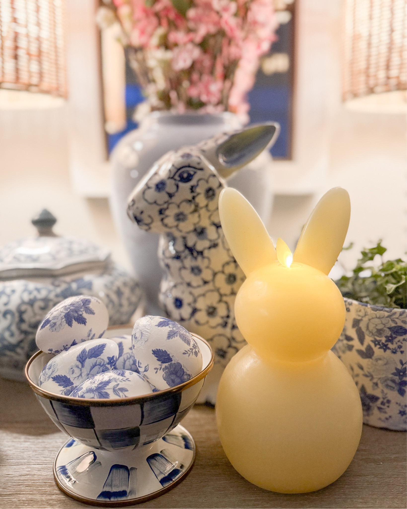 Cutest lemon chiffon bunny candle from @luminara Happy Easter use my code for 10% off on luminara .com FEARLESSMERMAID10
#luminara #flamelesscandles #blueandwhite 

#LTKHome #LTKSeasonal