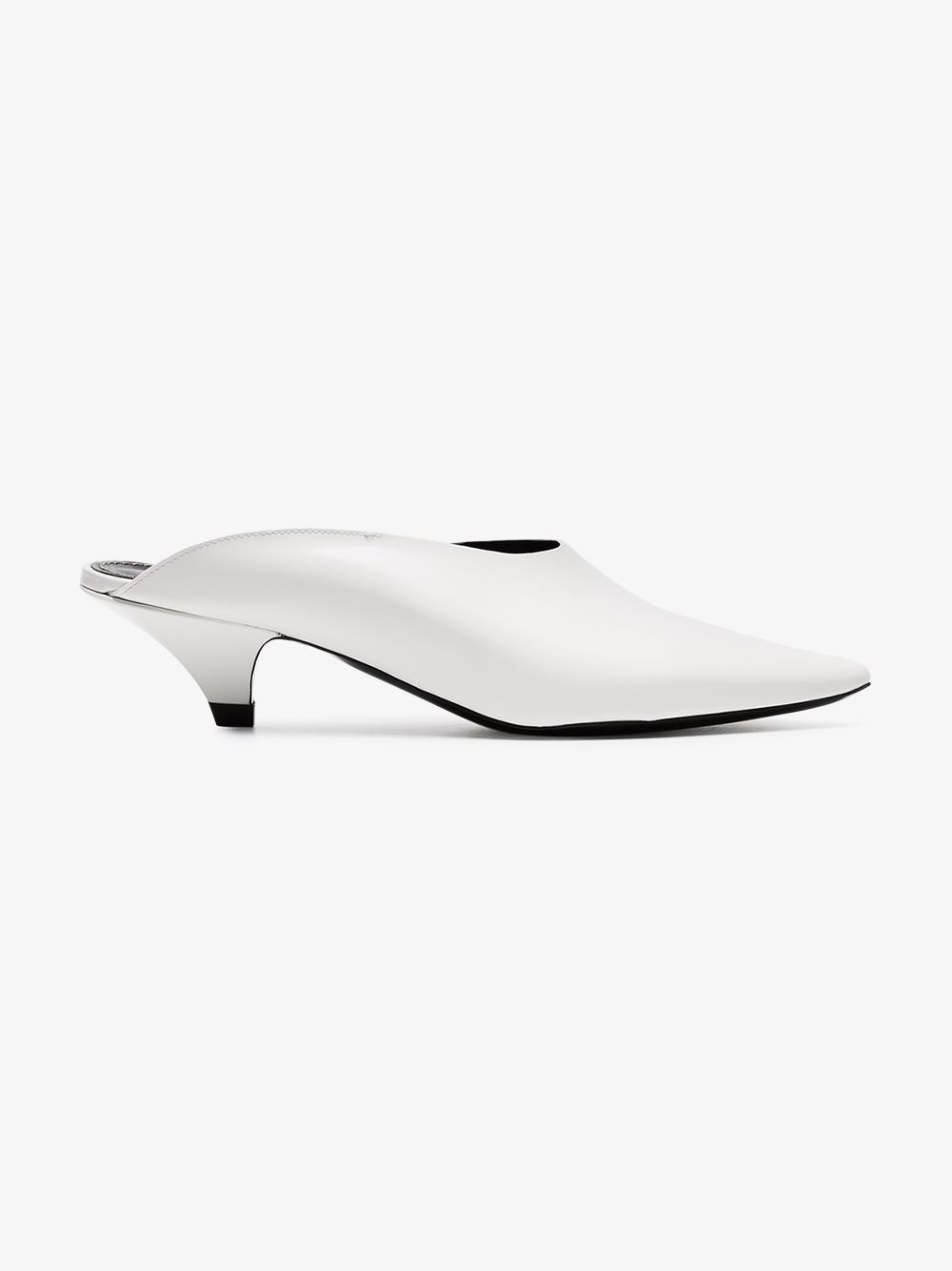 Proenza Schouler white 40 leather point toe mules | Browns Fashion