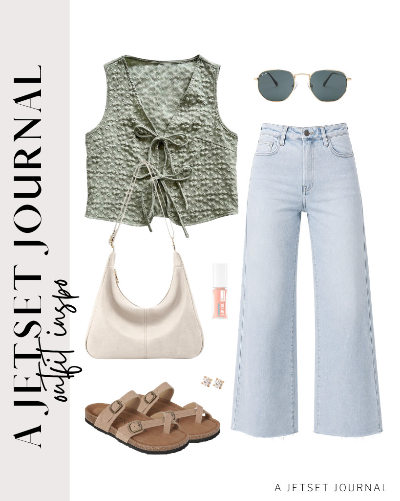 SHENHE’s textured tank top is an excellent piece to pair with Allimy’s high-waisted jeans. You can use these stylish sandals from Project Cloud, plus this shoulder bag for your essentials. Add your Pro Acme Sunglasses to finish this look.

#LTKSeasonal #LTKSaleAlert #LTKTravel
 

 