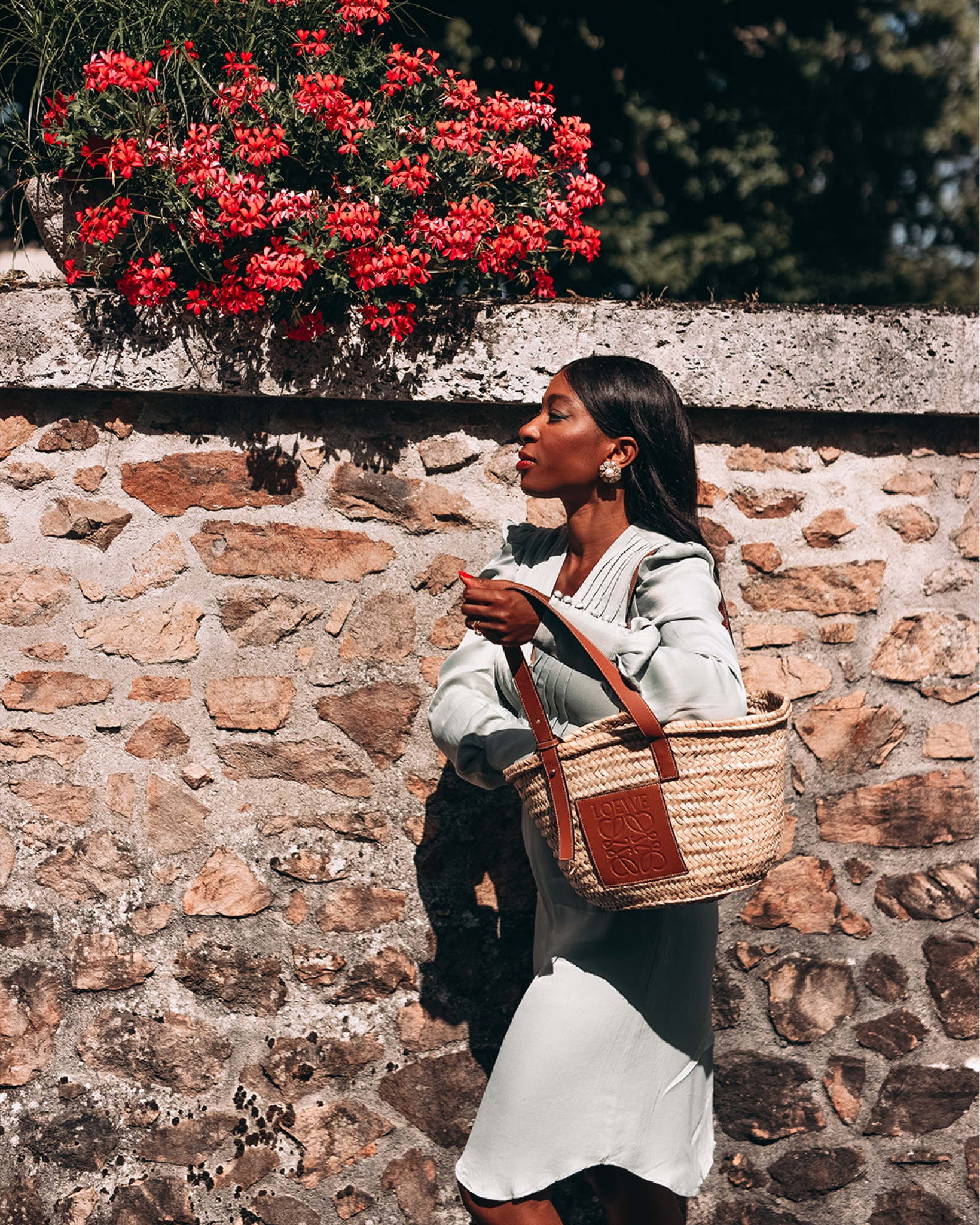 Satin dress, button down dress, midi dress, summer dress, wedding guest outfit, wedding guest dress, straw bag, leather detail bag, summer bag, lace up espadrilles, wedge espadrilles, summer heels, gold earrings, flower earrings, Sister Jane, Loewe, Jacquemus, Mango, LK Bennett, Sosandar

#LTKstyletip #LTKSeasonal #LTKeurope