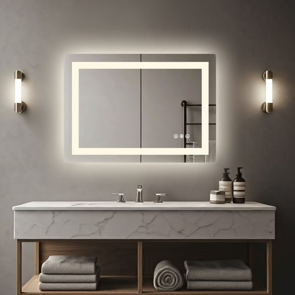 JIONJOY Enhanced Anti-fog LED Bathroom Mirror with Dual Light Sources & 3 mode Illumination | Target