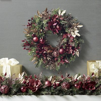 Merry Merlot Greenery Collection | Frontgate