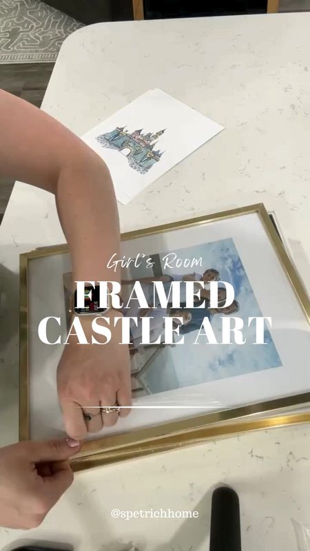 Got these cute Disney princess castle art prints and gold frames for the girl’s bedroom 🥰

#wallart #homedecor #toddler #diy #project 

#LTKfamily #LTKfindsunder50 #LTKhome