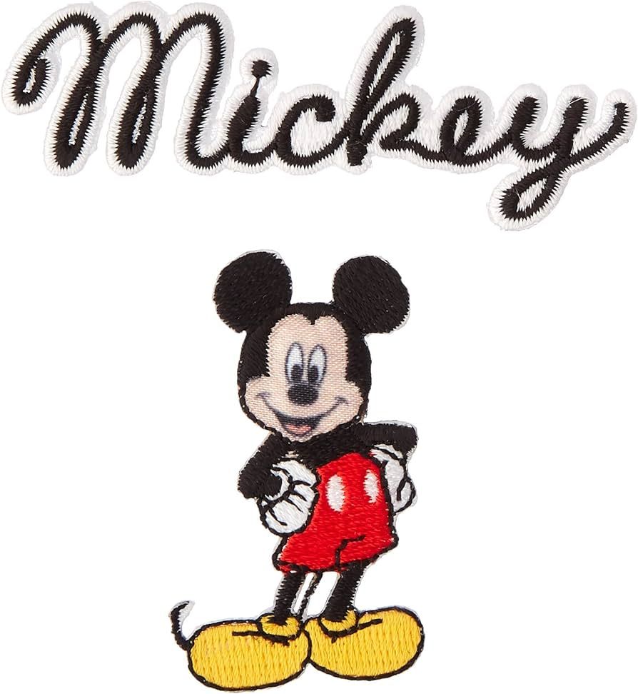 Wrights Disney Iron-On Mickey Mouse Body with Script Applique | Amazon (US)