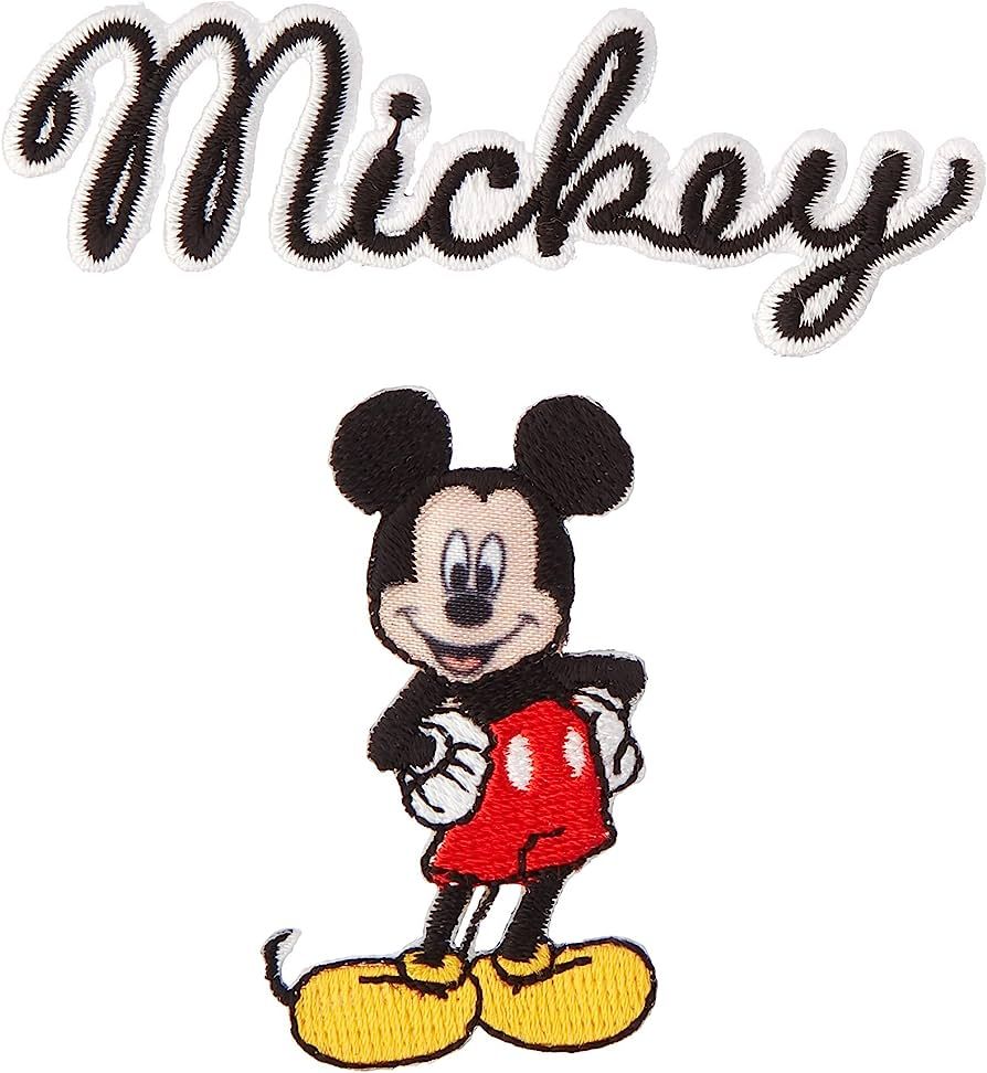 Wrights Disney Iron-On Mickey Mouse Body with Script Applique | Amazon (US)