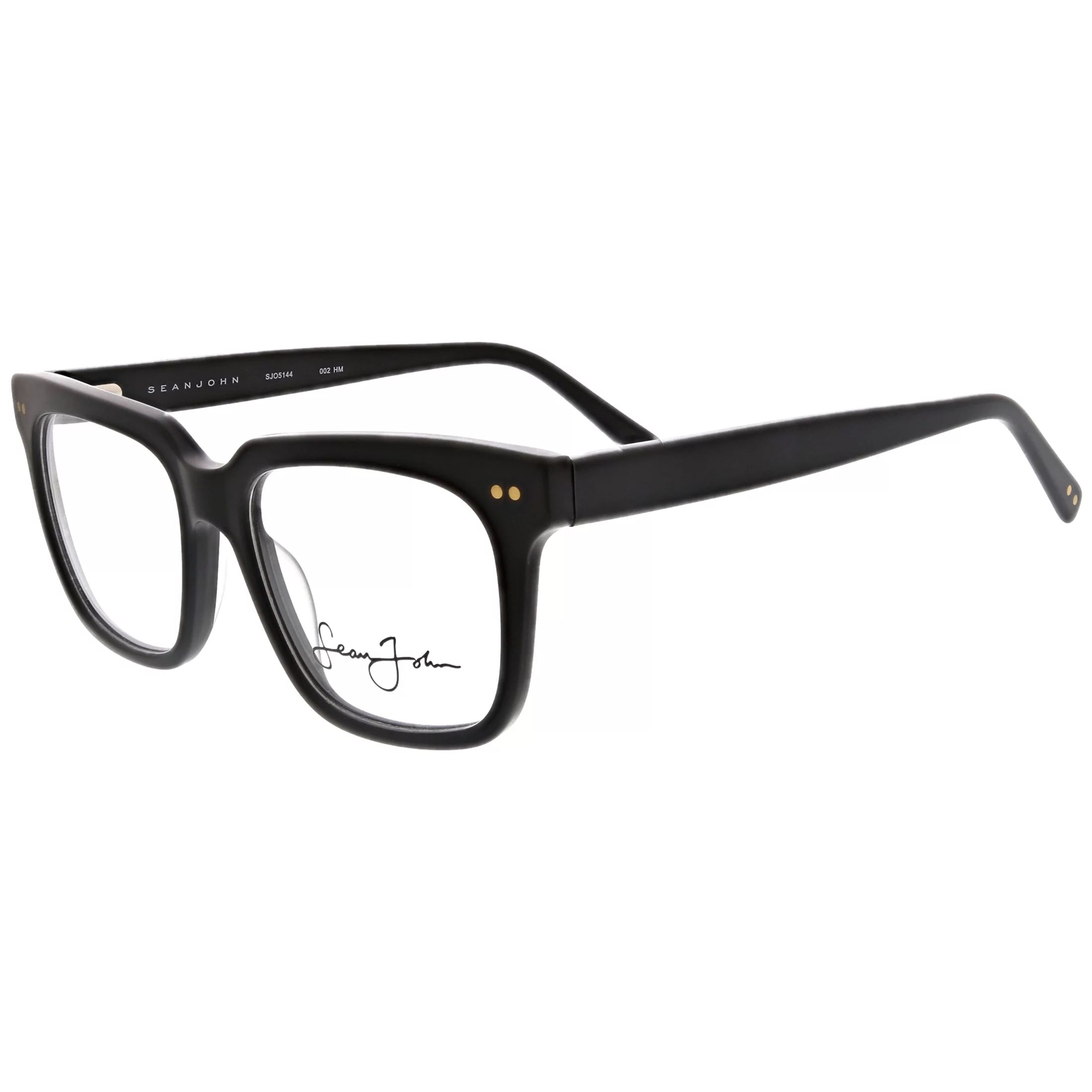 Sean John Men's Square Eyeglasses, SJO5144, Matte Black, 54-19-150, with Case - Walmart.com | Walmart (US)
