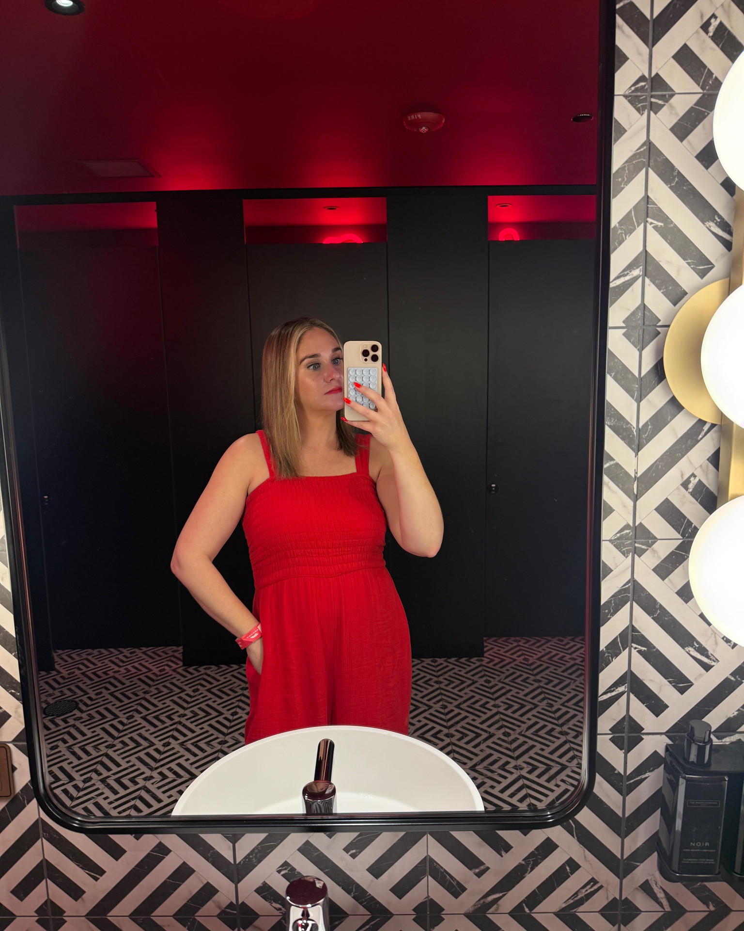 Red quince jumpsuit

#LTKootd #LTKOver40 #LTKSeasonal