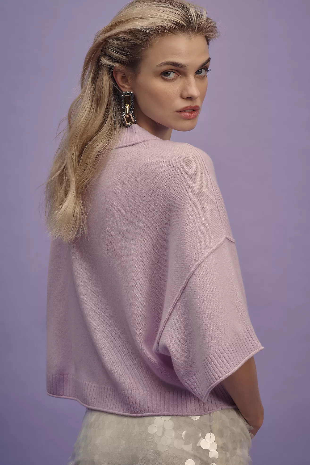 The Goldie Crew-Neck Cashmere Sweater | Anthropologie (US)