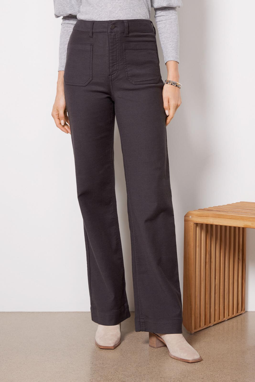 Stretch Terry Patch Pocket Pant | Evereve