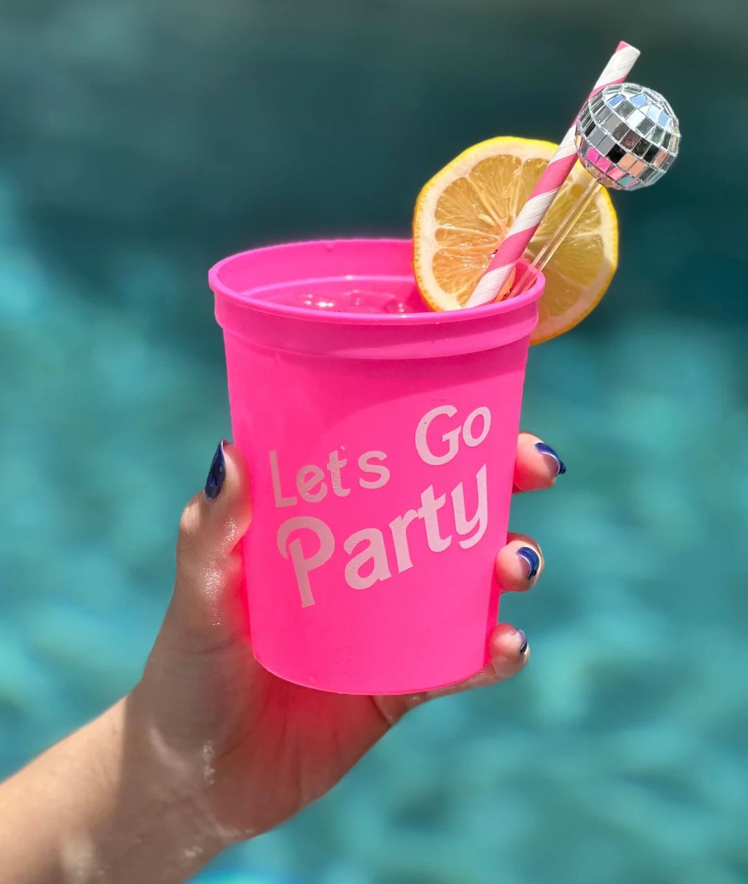 Hot Pink Party Cups Set of 10 Bachelorette Birthday Sorority Disco Party Bachelorette Decorations... | Etsy (US)