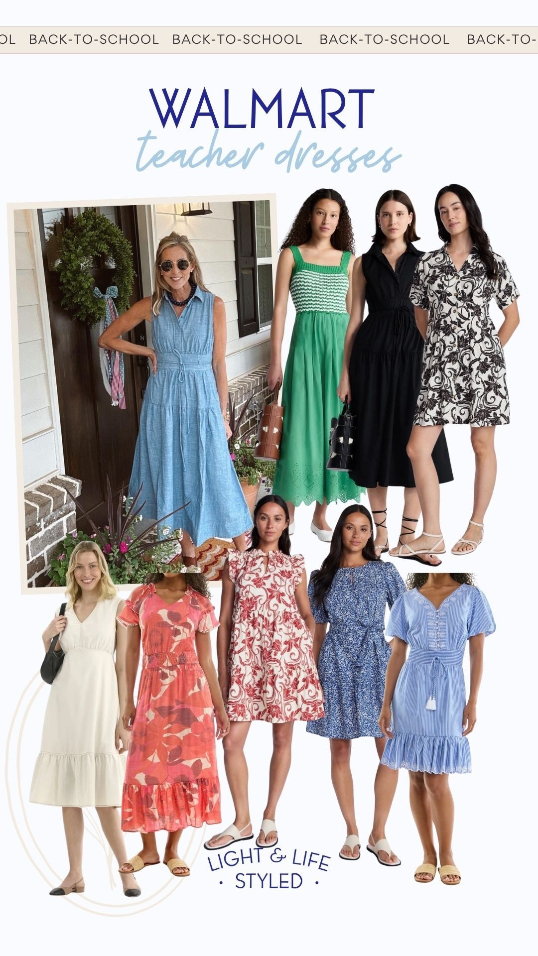Calling all my fellow educators, your Walmart bestie has found all the best teacher dresses for the upcoming school year! These are such good options for learning land that will keep you looking cute, on trend without spending a fortune. The length on all of these is teacher approved and flattering. 
Back to school teacher, look-for-less dresses, denim dress, floral dresses

#LTKOver40 #LTKSeasonal #LTKWorkwear