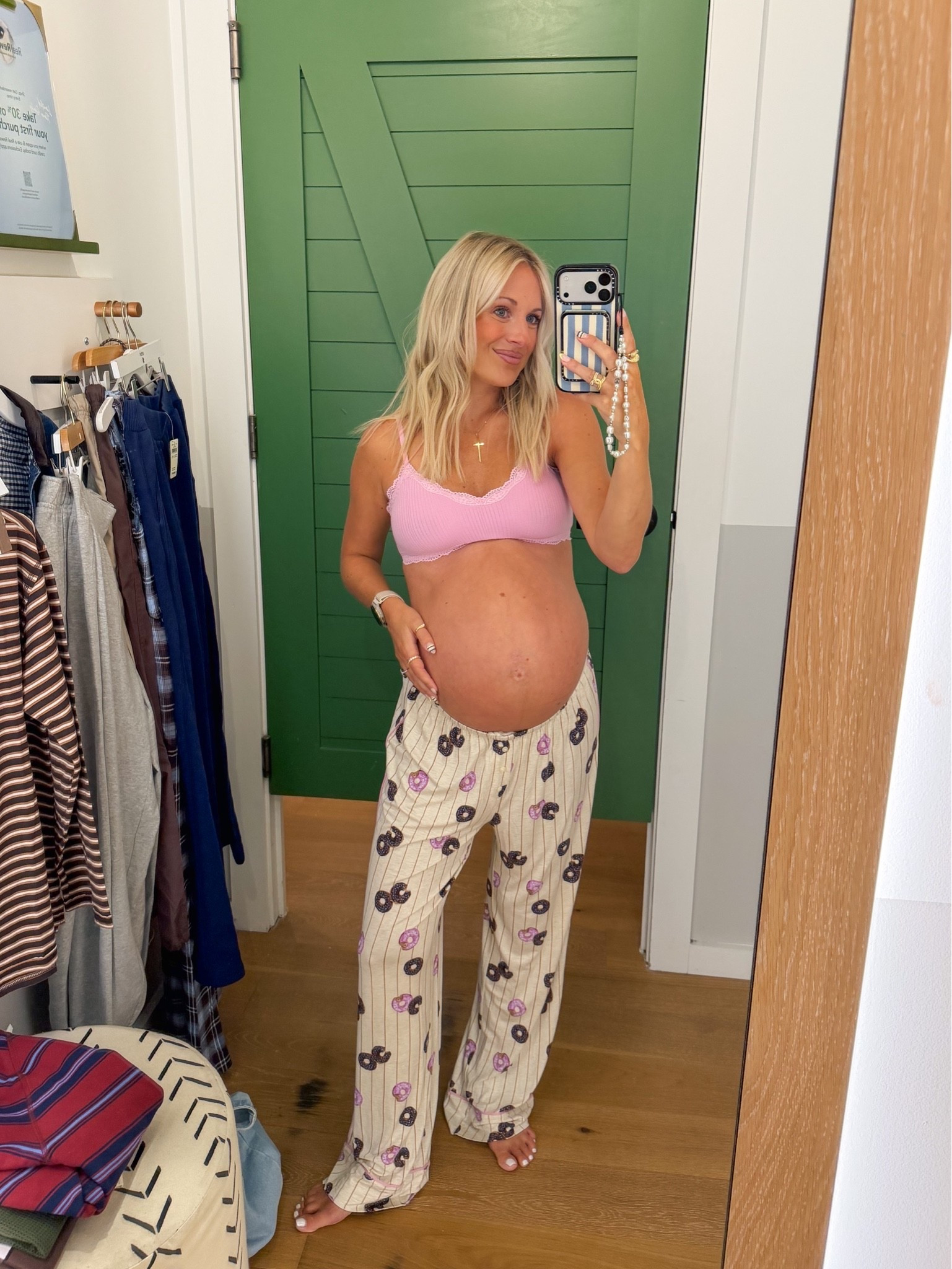 Wearing smalls in both! Nothing beats Aerie pajamas 🤘🏼

#LTKmomlife #LTKBump #LTKSeasonal