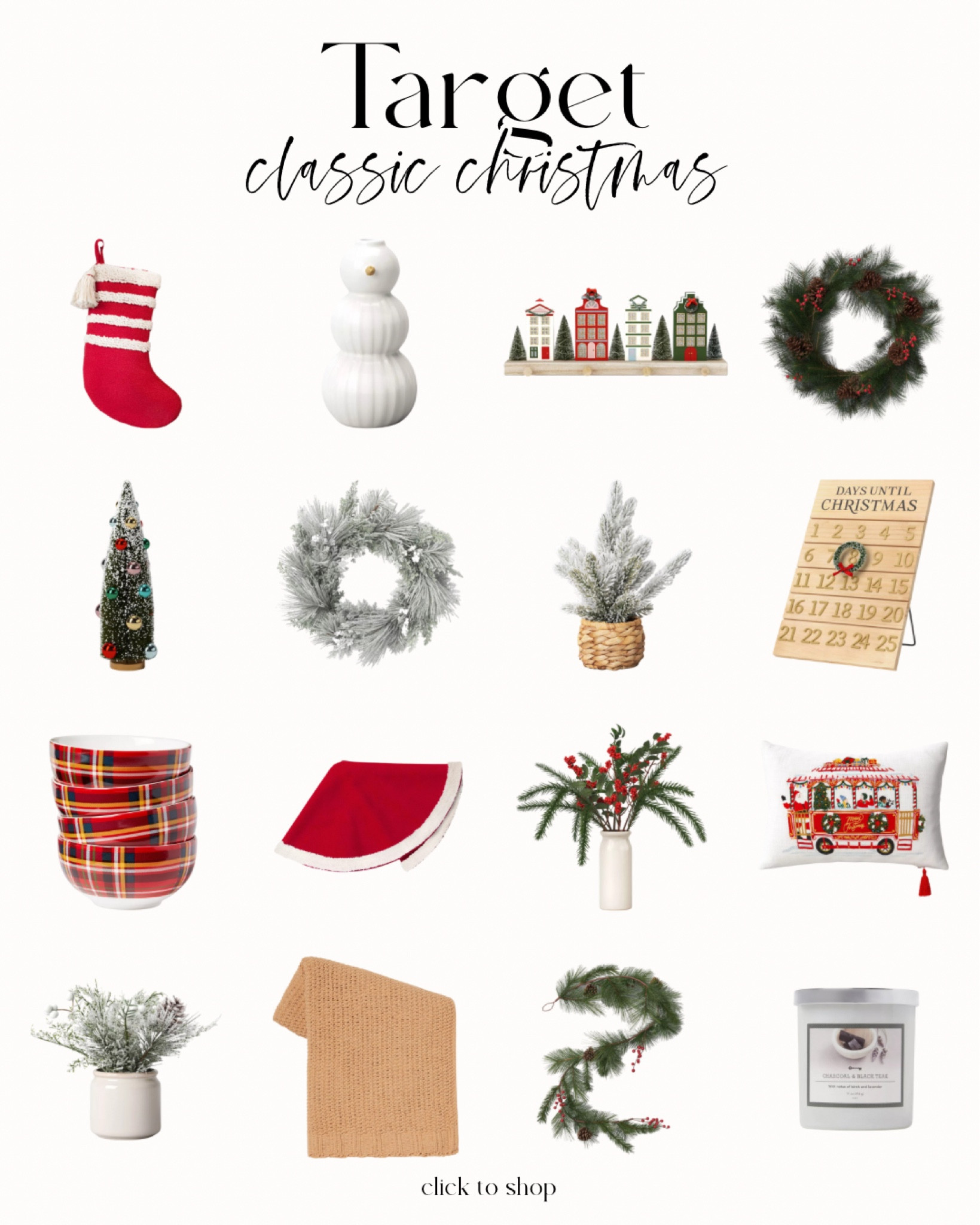 Classic Christmas decorations from Target

#LTKHoliday #LTKHolidaySale #LTKhome