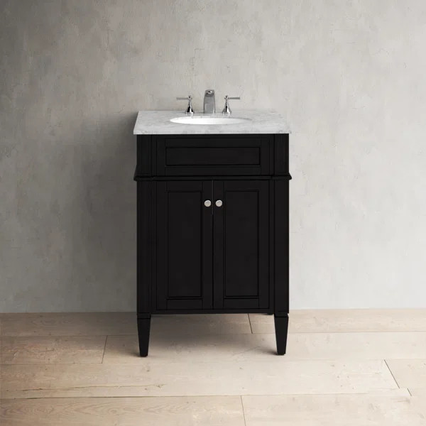 Lessie 24'' Single Bathroom Vanity with Marble Top | Wayfair North America