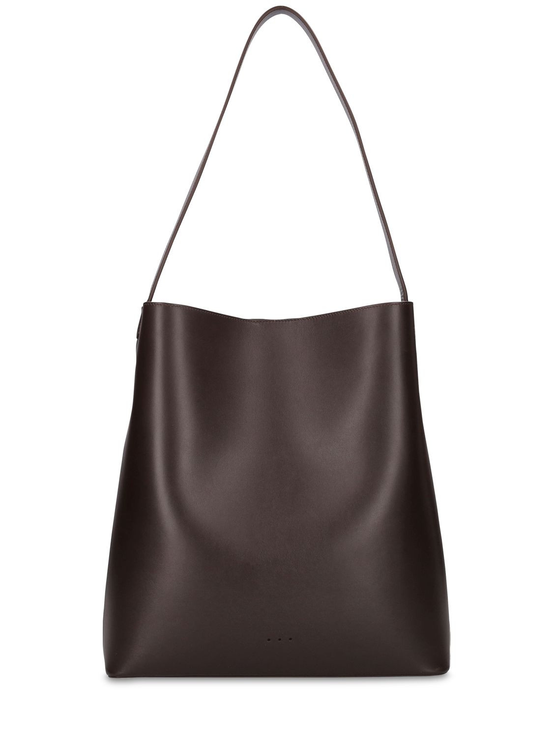 Aesther Ekme - Sac smooth leather tote bag - Dark Truffle | Luisaviaroma | Luisaviaroma