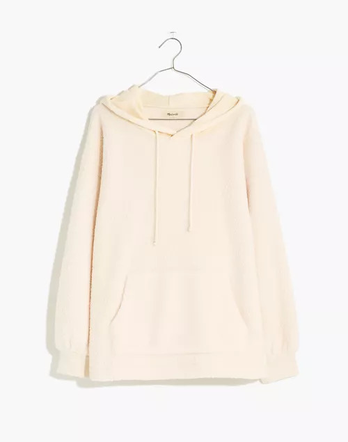 (Re)sourced Fleece Bubble-Sleeve Hoodie Sweatshirt | Madewell