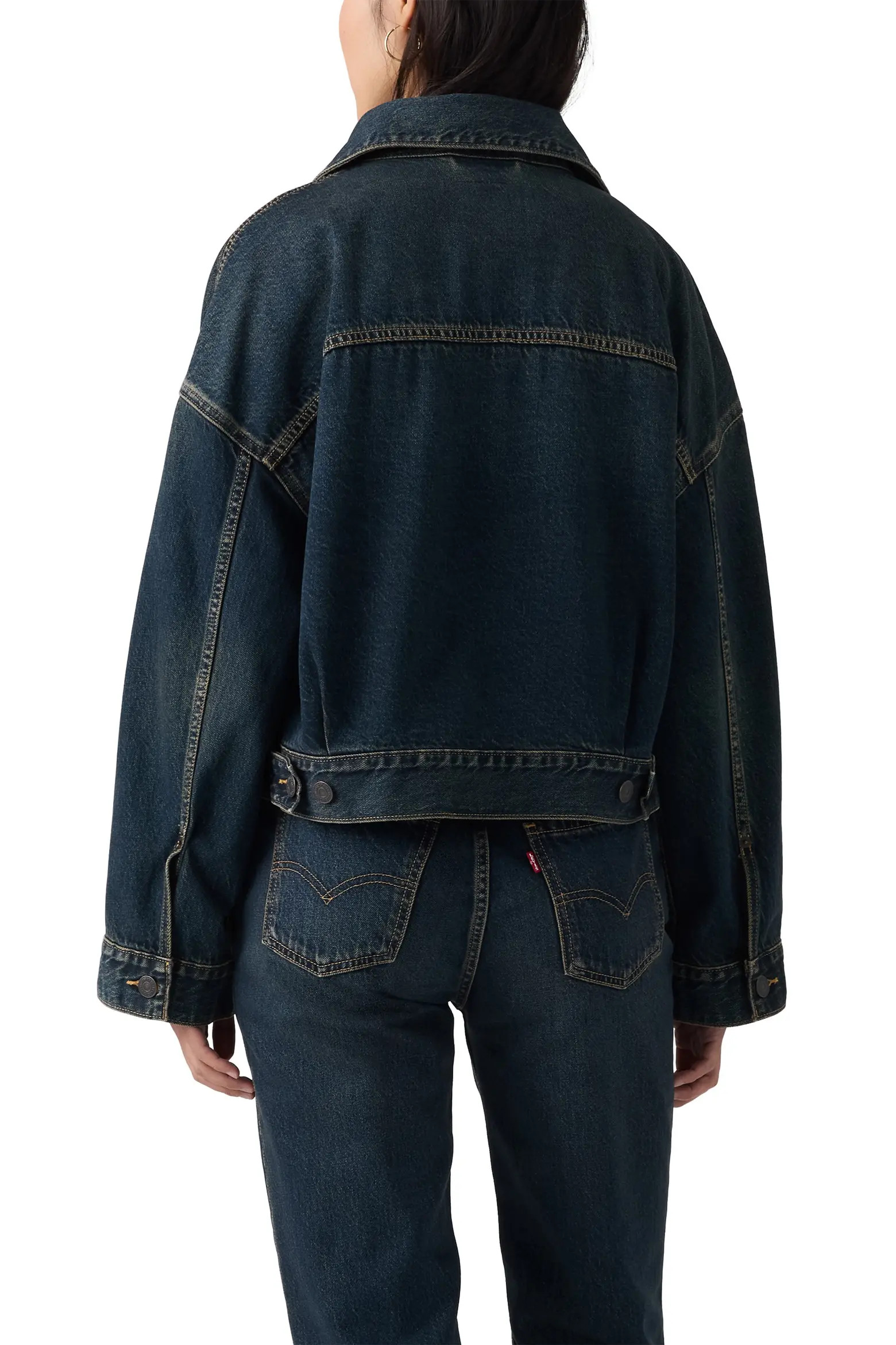 Levi's Loose Crop Denim Trucker Jacket (Women) | Nordstrom | Nordstrom