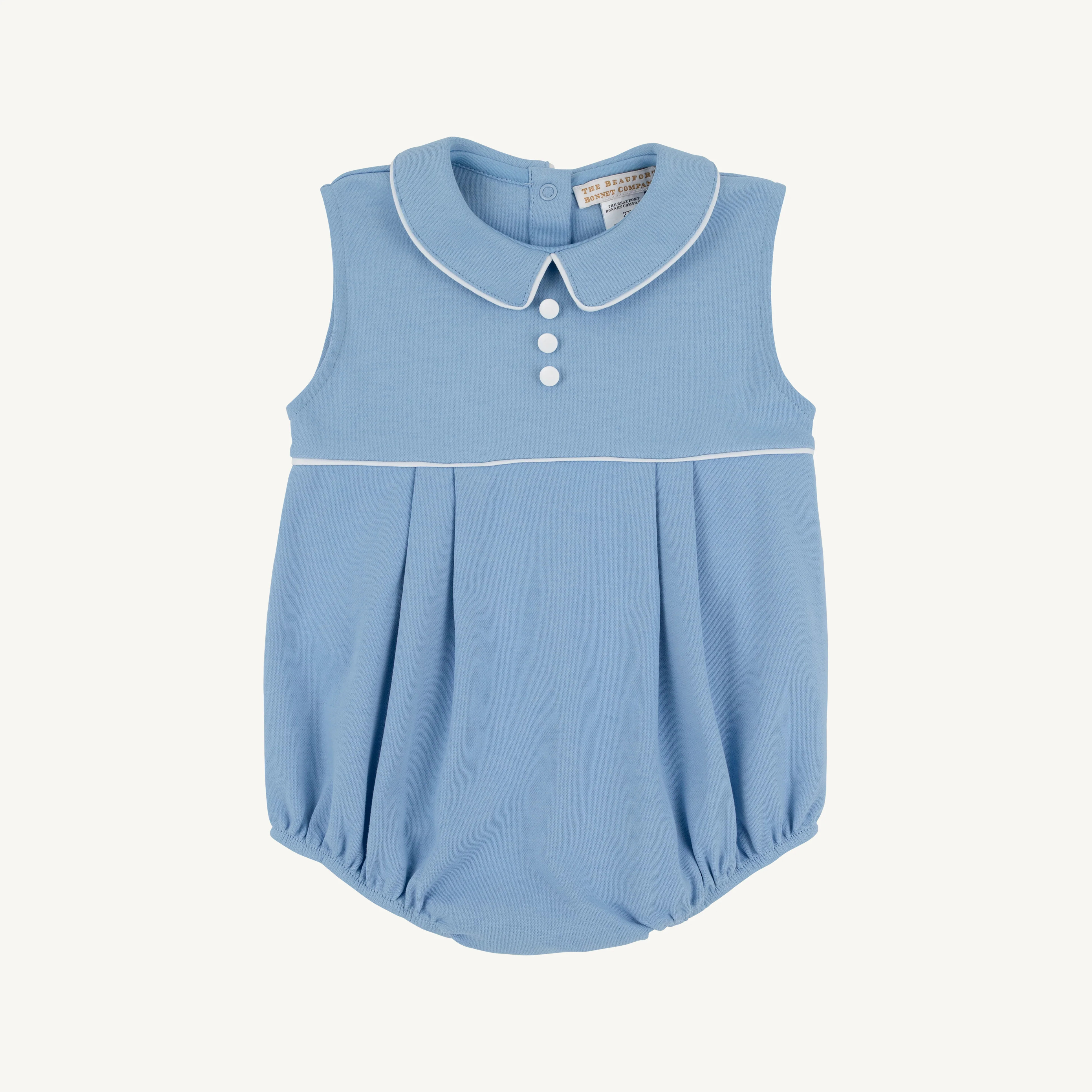 Sleeveless Bradford Bubble - Sarasota Sky & Worth Avenue White | The Beaufort Bonnet Company