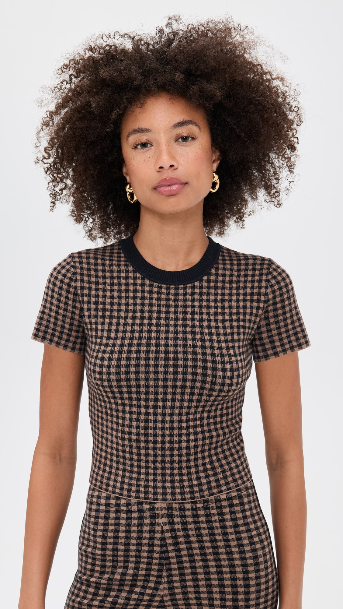 Gingham Knit Tee | Shopbop