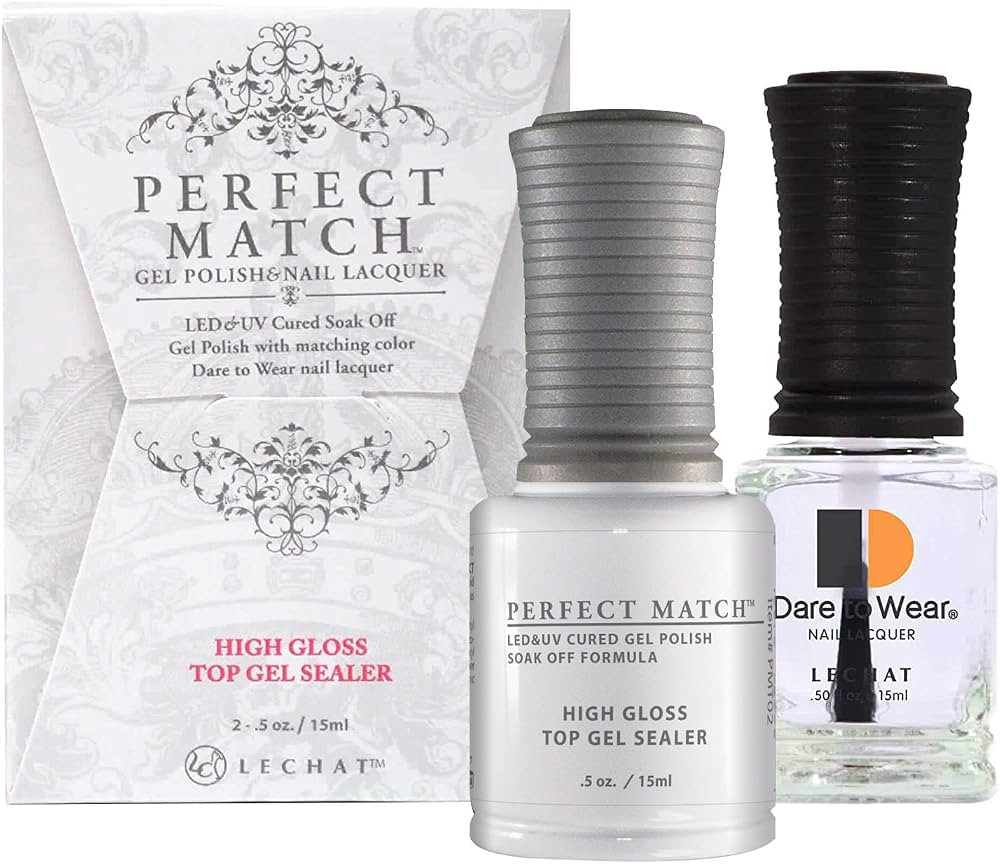 LeChat - Perfect Match Gel Polish - High Gloss Top Gel Sealer - Comes With Dare to Wear Nail Lacq... | Amazon (US)