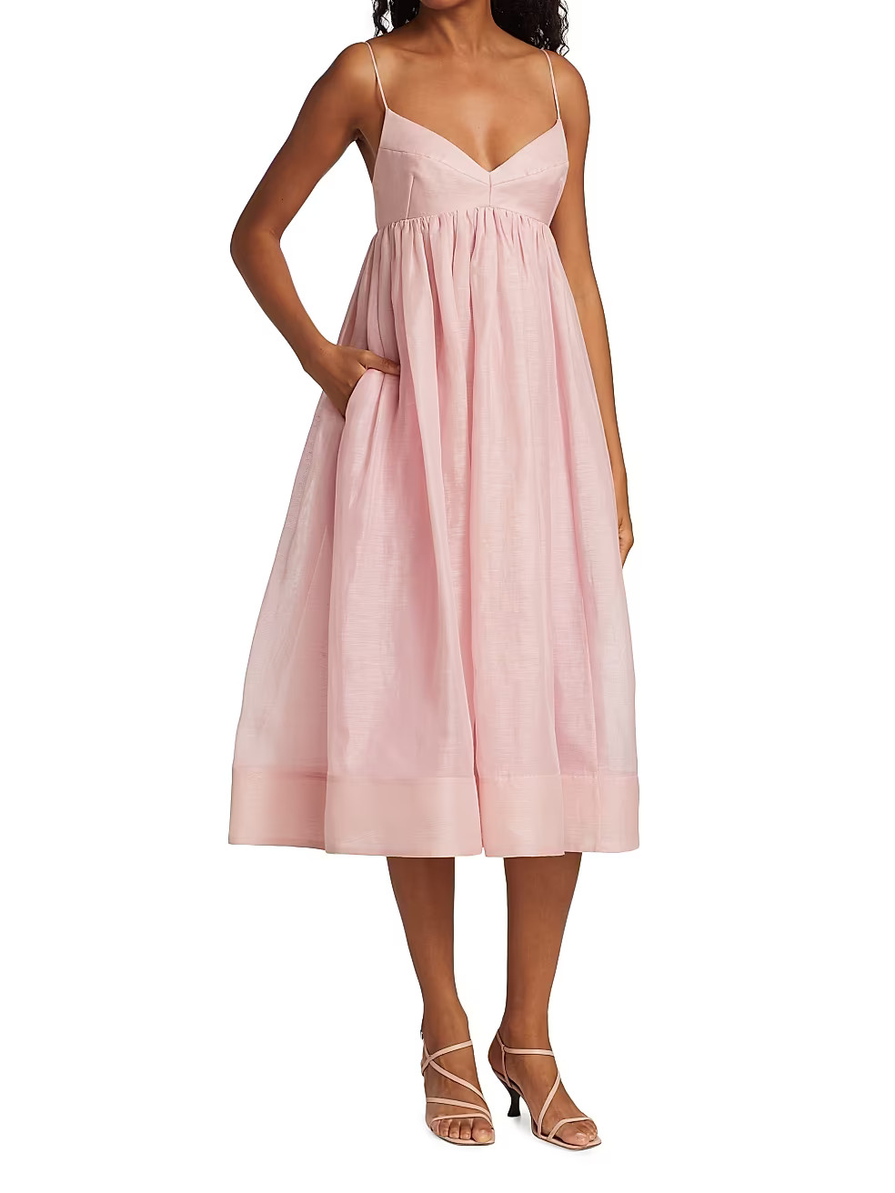 Dancer Empire Waist Midi-Dress | Saks Fifth Avenue