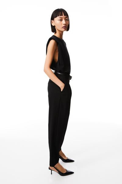 Pantalón tobillero - Negro - MUJER | H&M ES | H&M (FR, IT, ES, PT, BE)