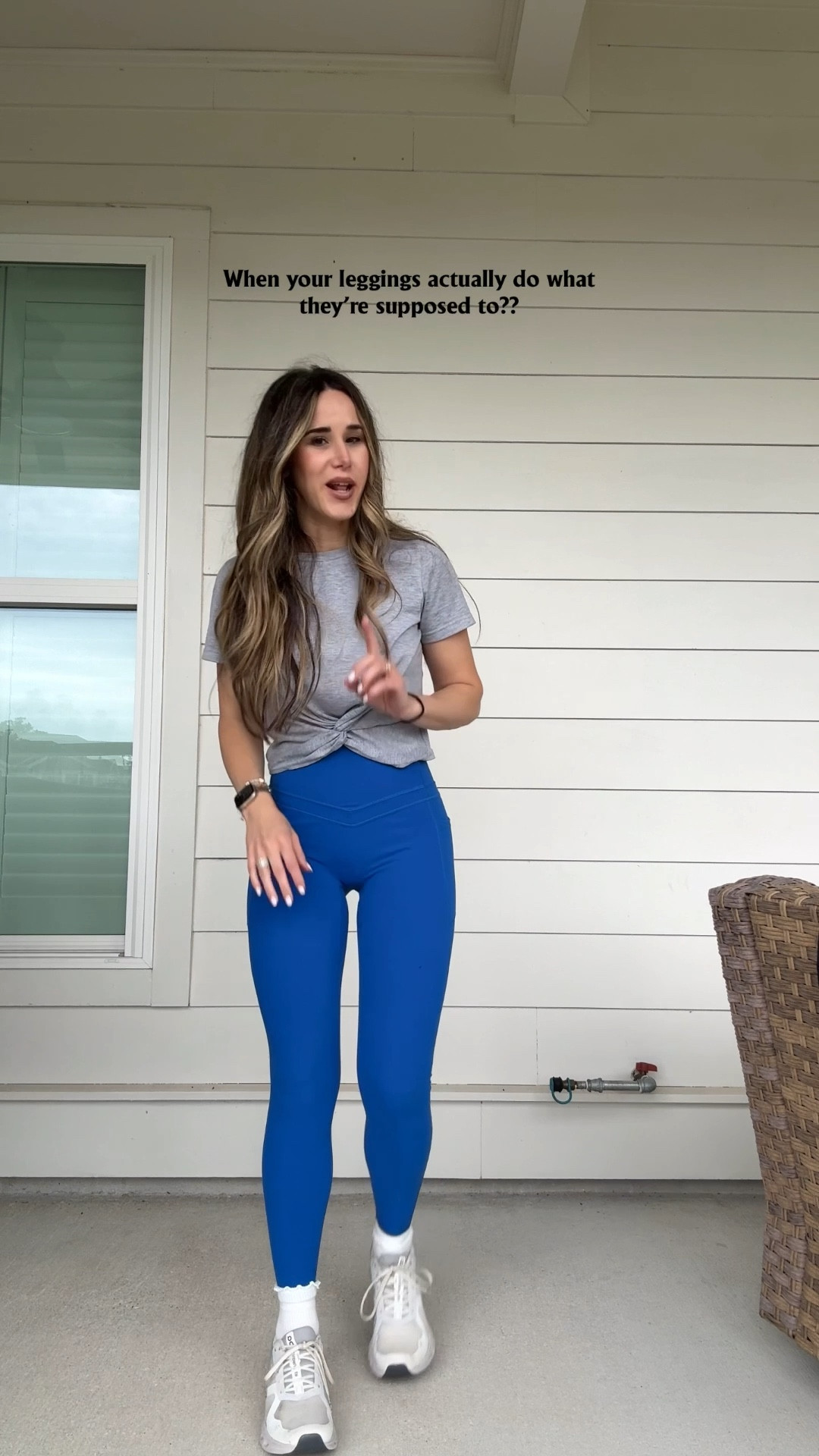 Compression leggings that don’t roll down, they don’t ride down on the thighs and hugs in all the right places. High waisted and runs TTS. 
Wearing size XS. 
5’4”/ 24” waist 

#leggings #active #fitness #workout #bright #bold #amazon #amazonstyle #amazonfinds #womens #trending 

#LTKSaleAlert #LTKootd #LTKActive