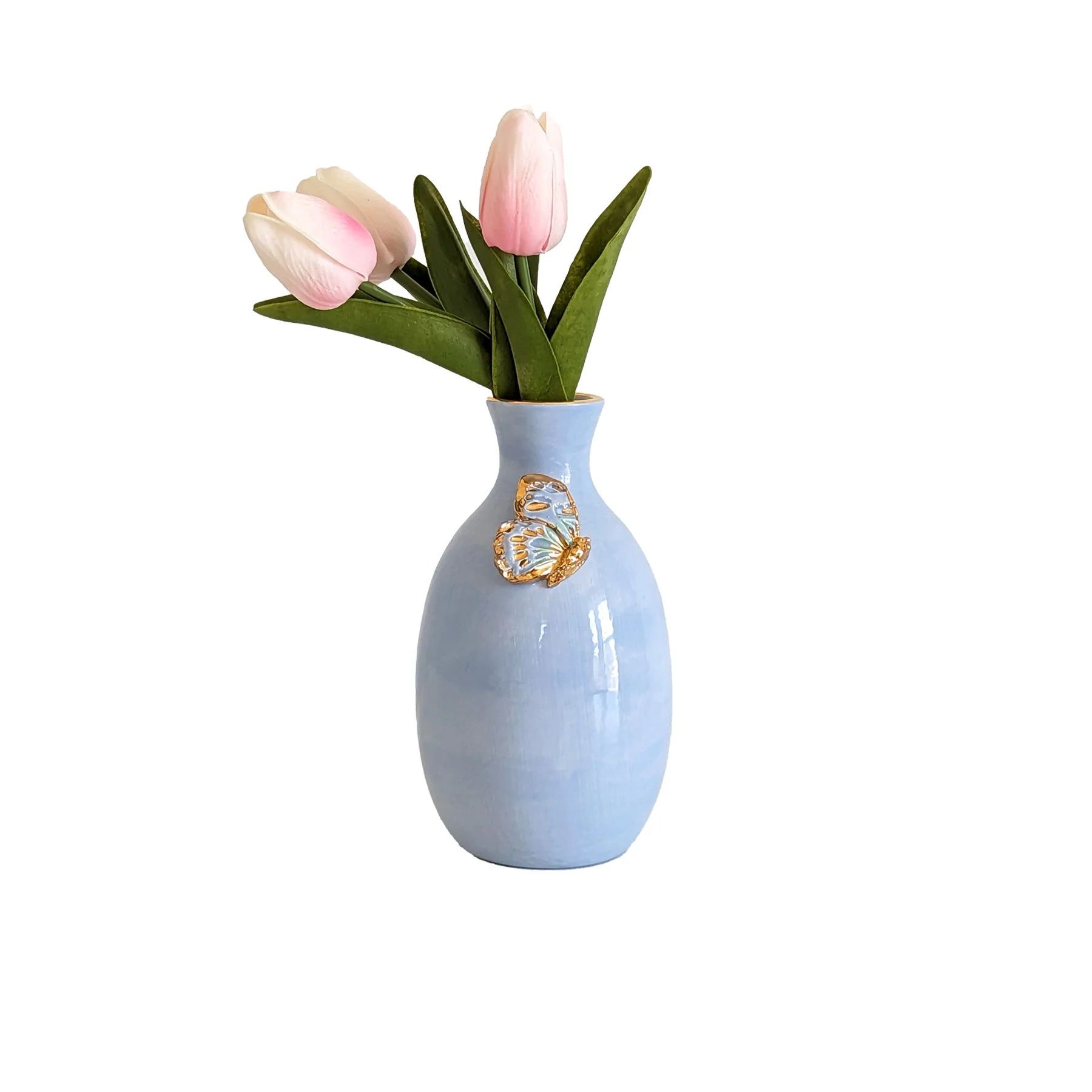 Gilded Butterfly Vanity Vase | Ruby Clay Company