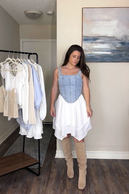 Country concert outfit, festival outfit, denim corset 

#LTKFestival #LTKstyletip