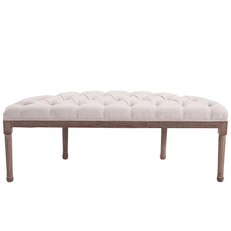Alida Tufted Half Circle Upholstered Bench | Wayfair North America