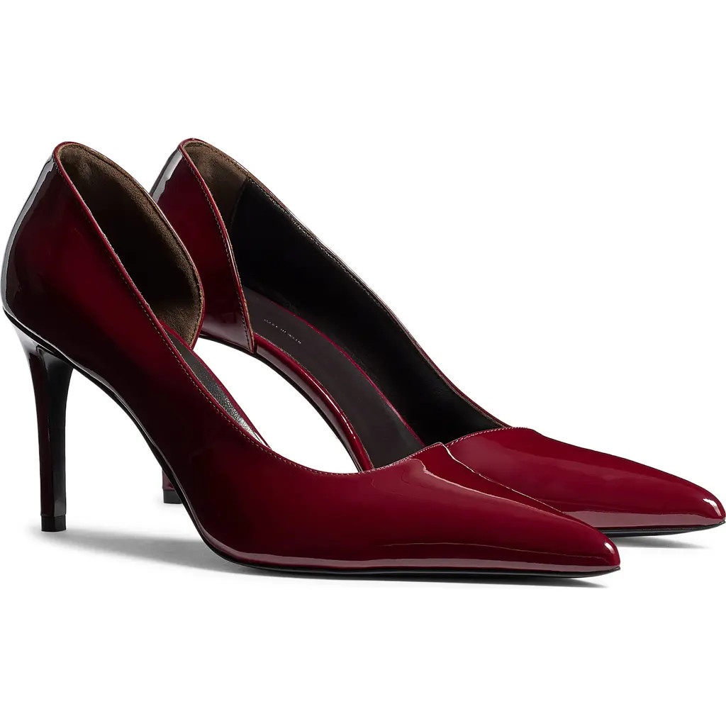 Khaite Jett Pointed Toe Half d'Orsay Pump in Oxblood at Nordstrom, Size 8Us | Nordstrom