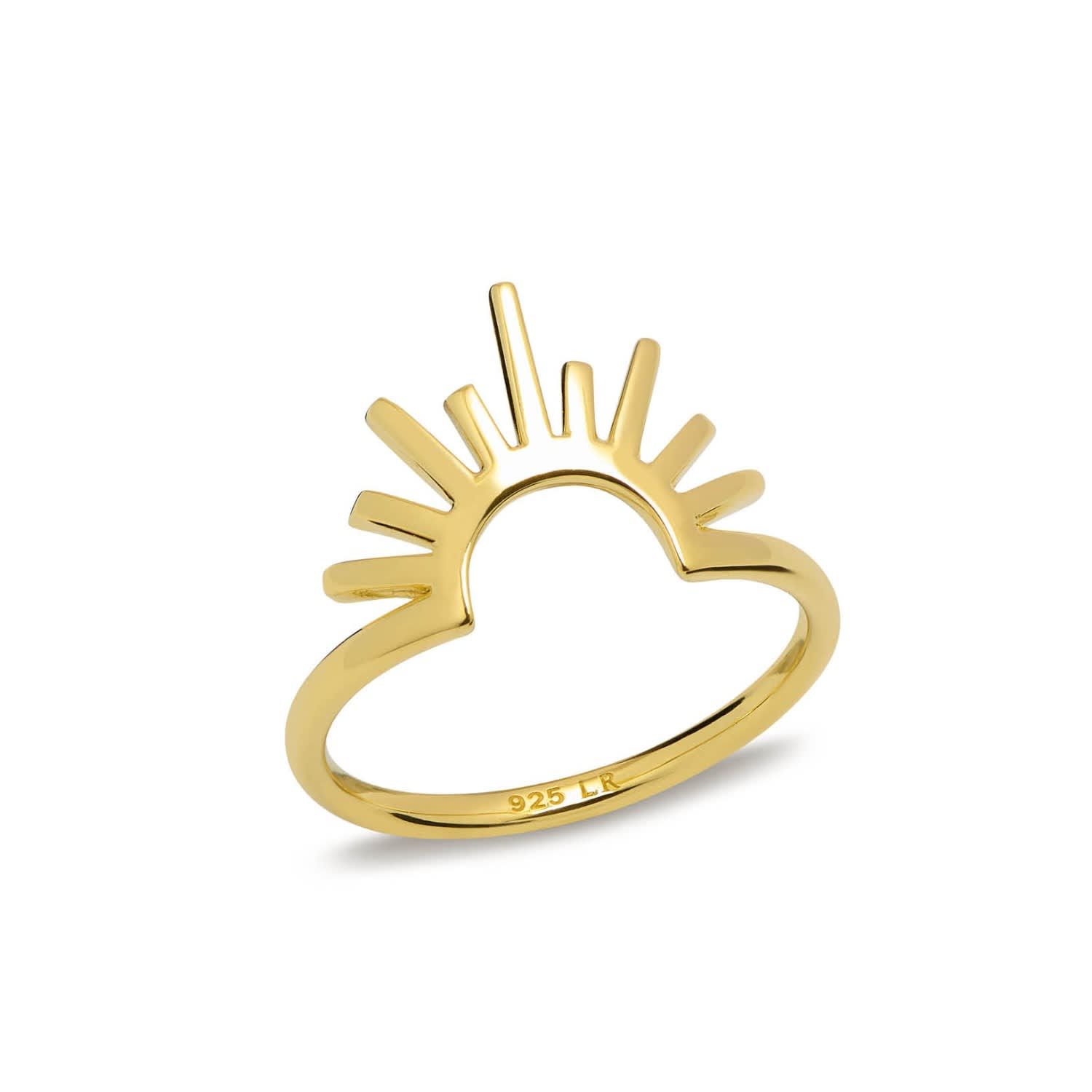 Celestial Rising Sun Ring Gold by Lola Rose London | Wolf and Badger (Global excl. US)