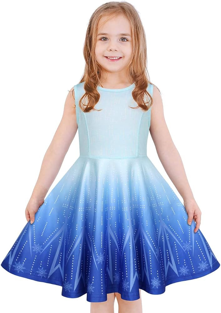 LaBeca Girls Dress Sleeveless Long Sleeve Kids Toddler Little Big Girl Unicorn Mermaid Casual Dre... | Amazon (US)
