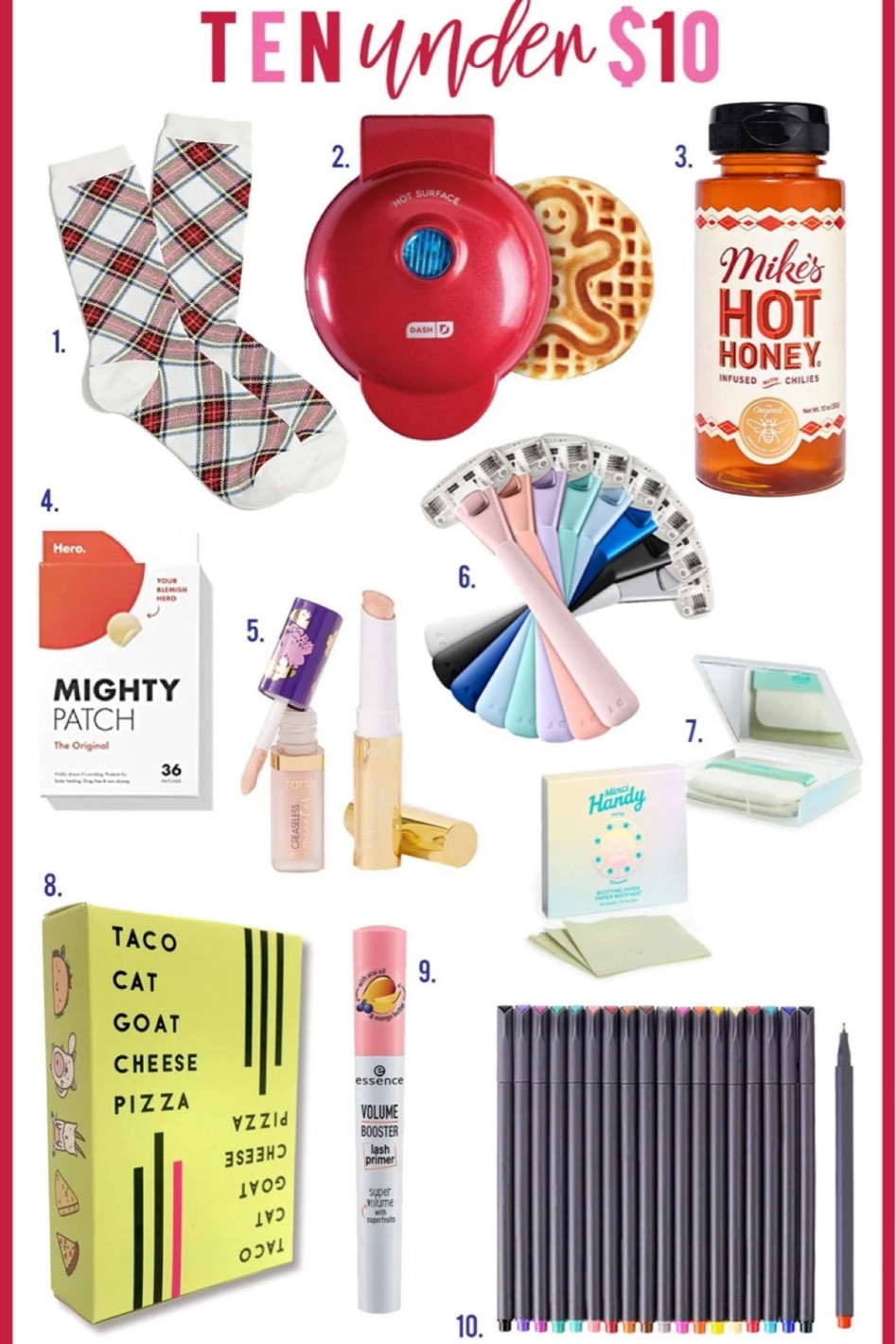 Under $10 Stocking Stuffers | Hi Sugarplum! #sugarplumstyle #sugarplumgifts #giftguide #stockingstuffers

#LTKHoliday #LTKGiftGuide #LTKFindsUnder50