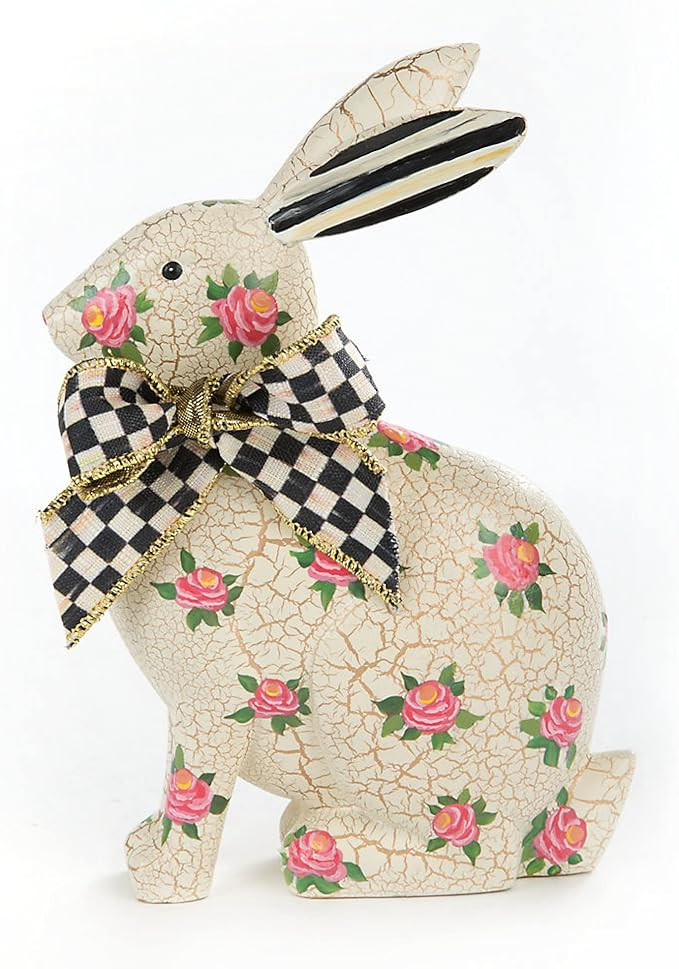 MacKenzie-Childs Rosie Rabbit, Rabbit Figurine for The Home, Rabbit Decoration | Amazon (US)