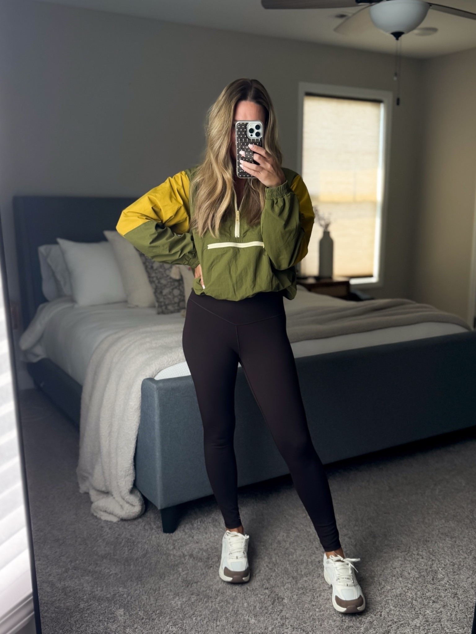Outfit of the day. Lounge/activewear for the win. Small in the pullover @macys @Steve Madden US 

Medium in the leggings @Aerie 

These @Walmart sneakers are so comfy and fit true to size.

#LTKootd #LTKfitnessgoals #LTKActive