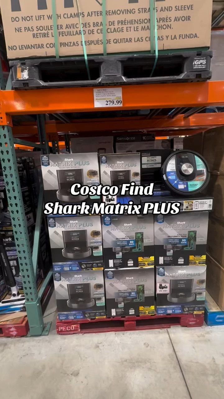 Vacuum while you work, sleep, eat, and aren’t even home with the @sharkhome Matrix PLUS! It self empties and is great for homes with pets! I found it at @costco for $70 cheaper than at Costco.com 🤑