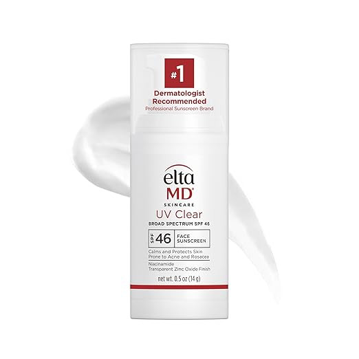 EltaMD UV Clear Face Sunscreen SPF 46, Oil-Free Sunscreen with Zinc Oxide, Dermatologist Recommen... | Amazon (US)