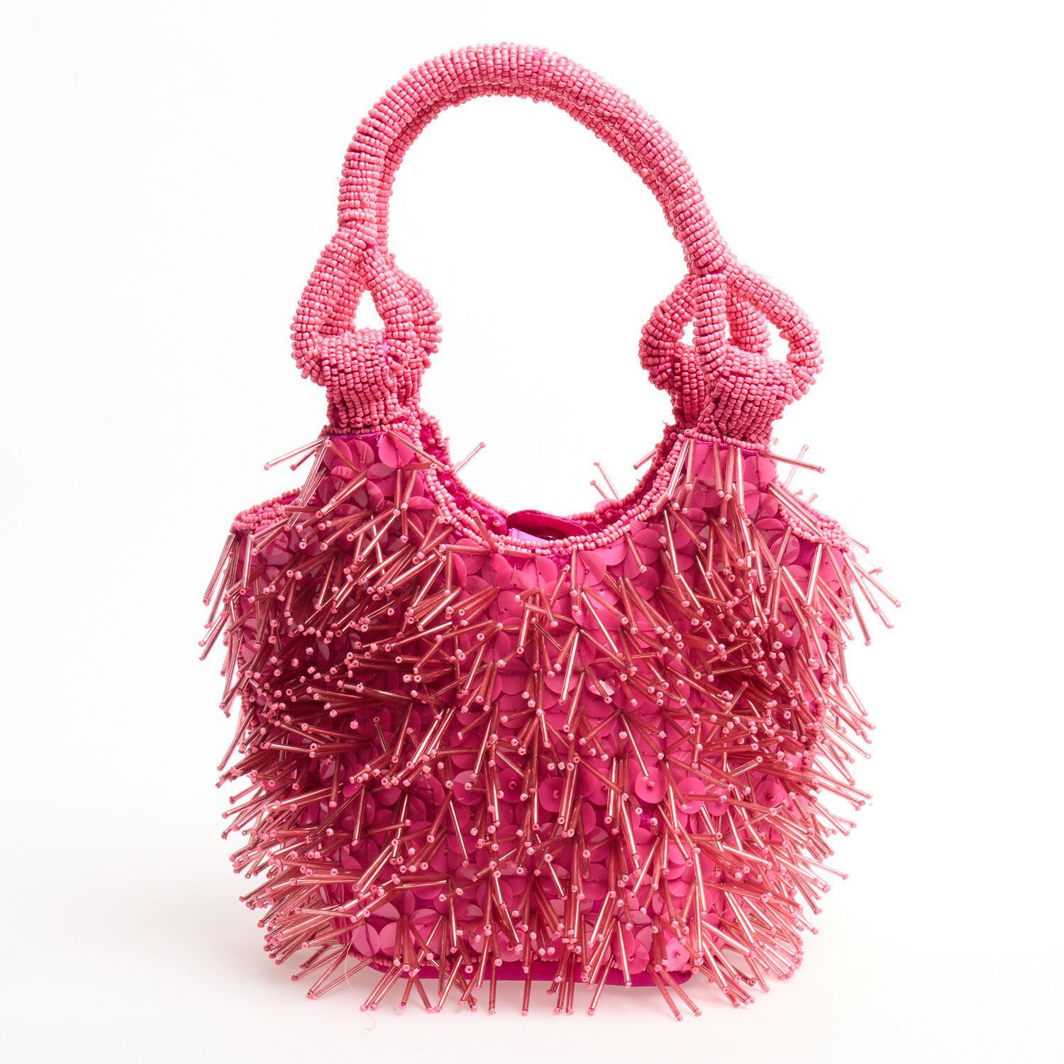 Pink Porcupine Beaded Grab Bag | TK Maxx