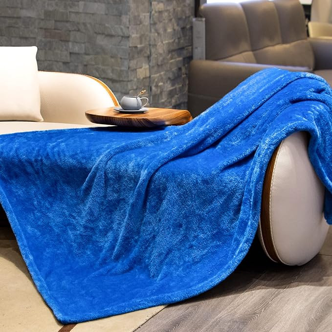 Fleece Throw Blanket Cozy Soft Lightweight Throw Blankets Warm Plush Blue Fall Blankets and Throw... | Amazon (US)