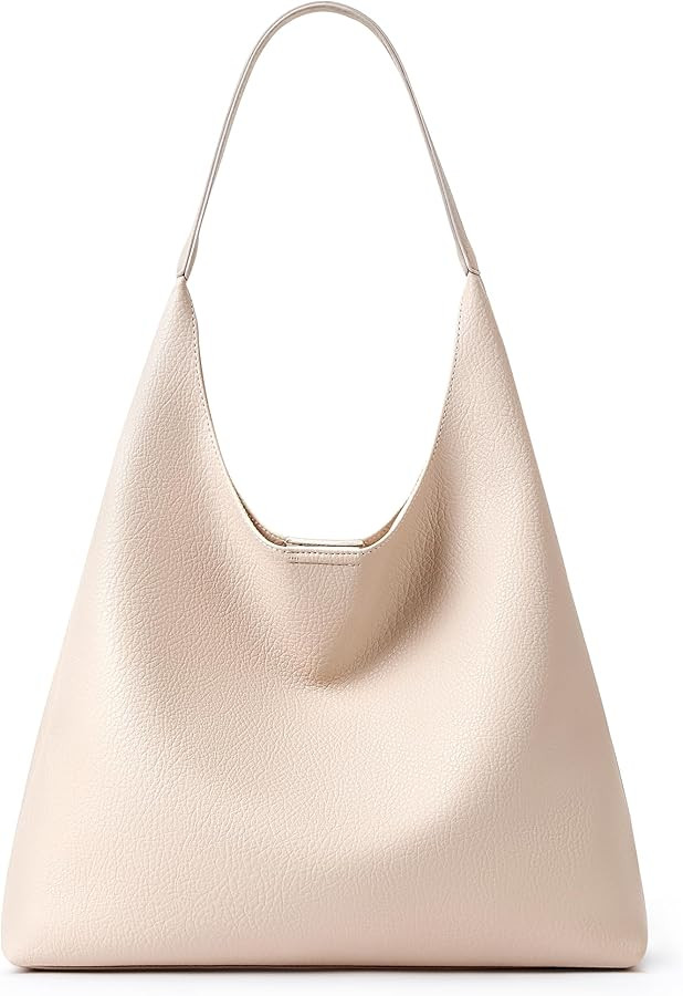 KALIDI Slouchy Hobo Bag Vegan Leather Suede Tote Bag Women Weekender Shoulder for Casual Travel P... | Amazon (US)