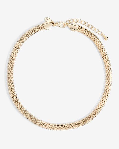 Gold Mesh Chain Necklace | Express