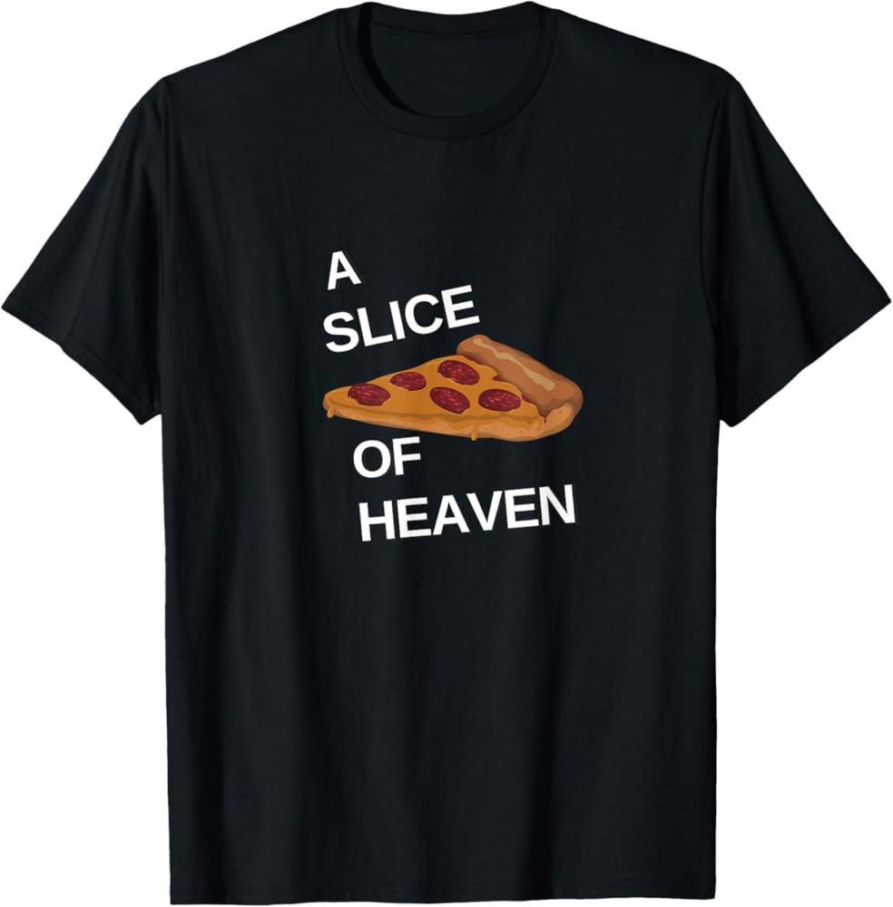 A Slice of Heaven White Font Cute Mystic T-Shirt | Amazon (US)