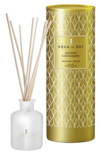 AQUA DE SOI Gilded Cinnamon Limited Edition 7oz Reed Diffuser in Gold/Gold at Nordstrom Rack | Nordstrom Rack