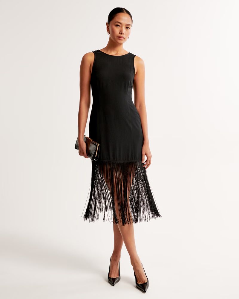 Fringe Mini Dress | Abercrombie & Fitch (US)