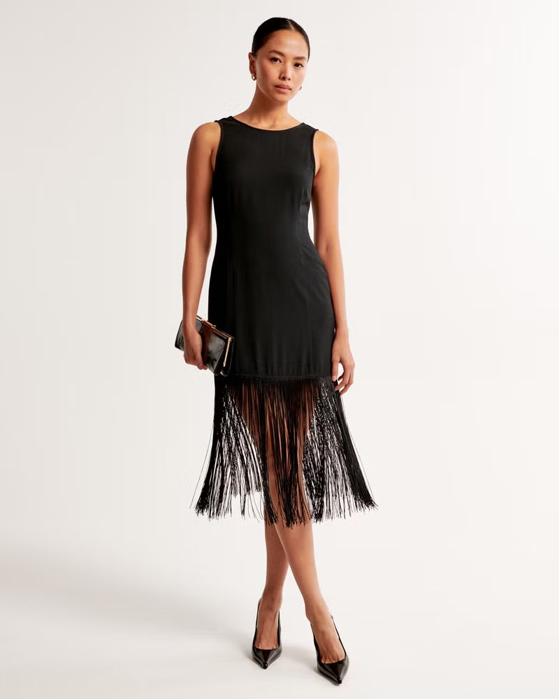 Fringe Mini Dress | Abercrombie & Fitch (US)