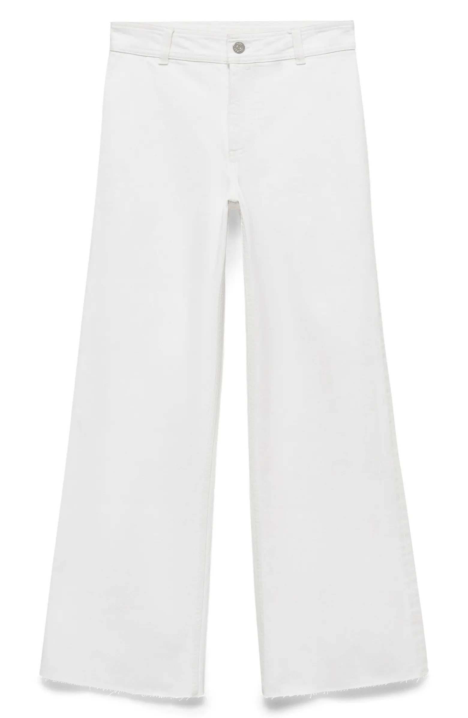 Catherin Raw Hem High Waist Wide Leg Culotte Jeans | Nordstrom